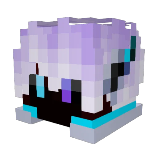 dzejzik Minecraft avatar head, 3D render