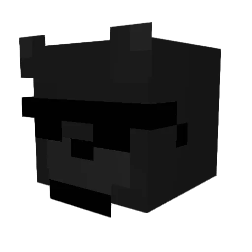 dzemmdobry Minecraft avatar head, 3D render