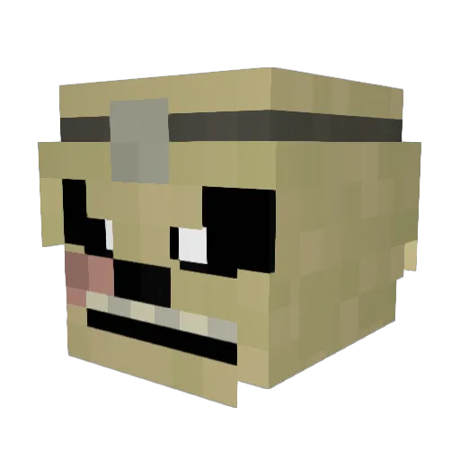 dzendan Minecraft avatar head, 3D render