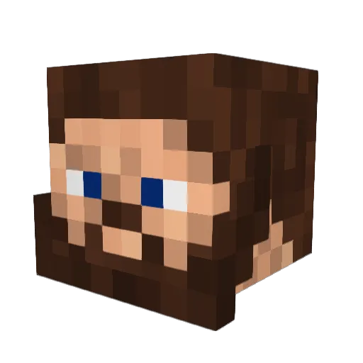 dziad2 Minecraft avatar head, 3D render