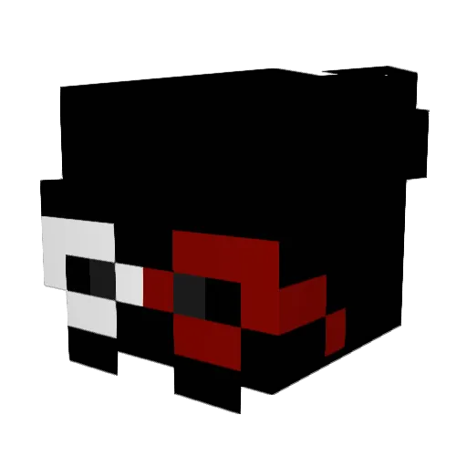 dzielny Minecraft avatar head, 3D render