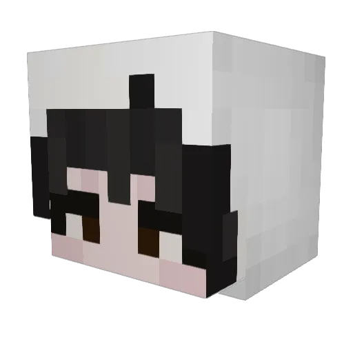 dzkinz Minecraft avatar head, 3D render