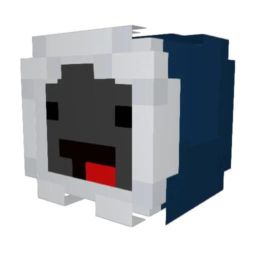 dzlex Minecraft avatar head, 3D render