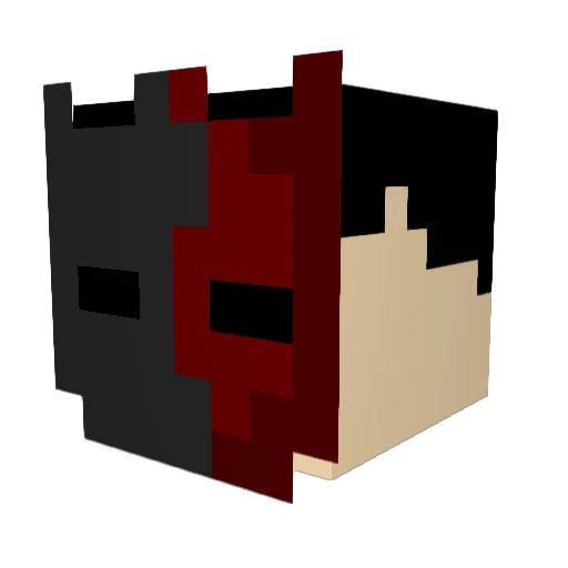 dzllol Minecraft avatar head, 3D render