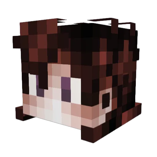 dznBears Minecraft avatar head, 3D render
