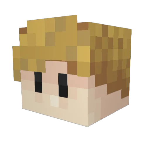 dzobee Minecraft avatar head, 3D render