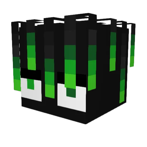 dzokika Minecraft avatar head, 3D render