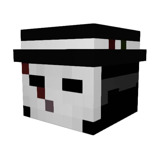 dzonzzaJedeDecu Minecraft avatar head, 3D render
