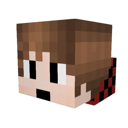 e044036 Minecraft avatar head, 3D render
