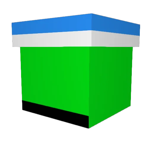 e1110do Minecraft avatar head, 3D render