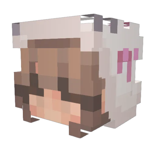 e111issa Minecraft avatar head, 3D render