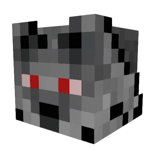 e11b0w Minecraft avatar head, 3D render