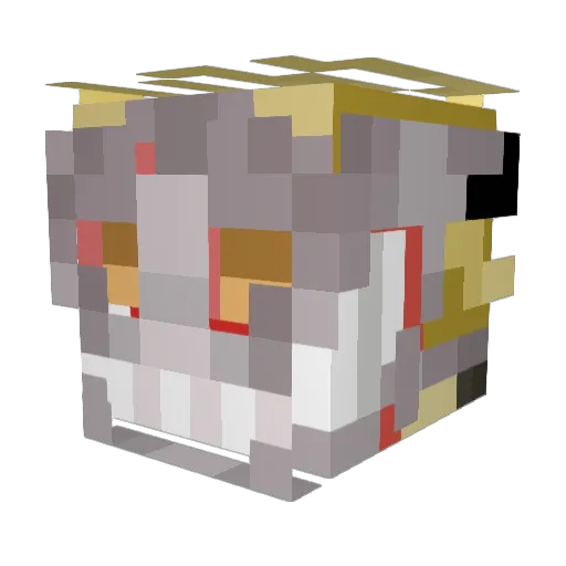 e1337j0ck Minecraft avatar head, 3D render