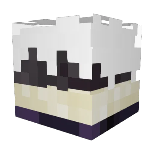 e17msc Minecraft avatar head, 3D render