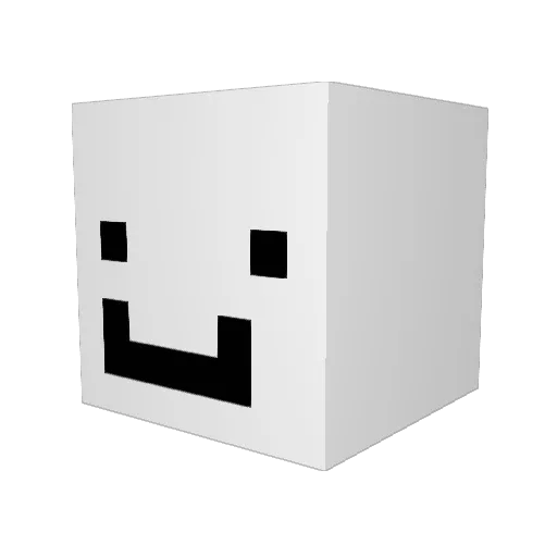 e1d1L0L Minecraft avatar head, 3D render