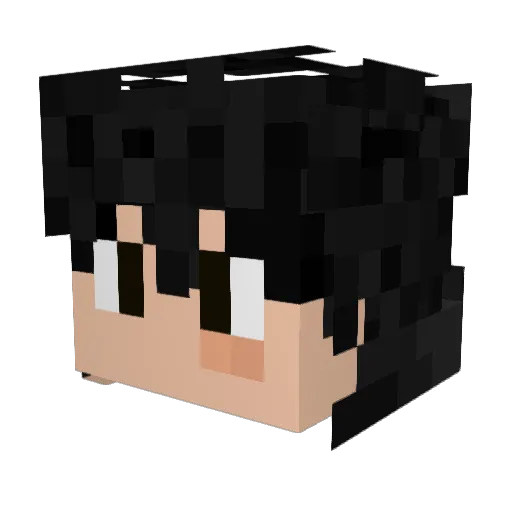 e2nrth Minecraft avatar head, 3D render