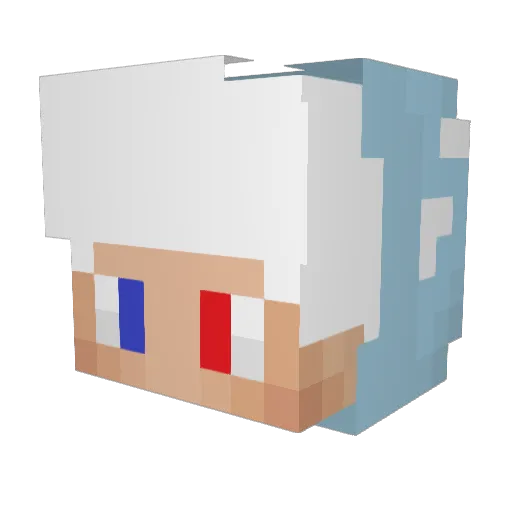 e36_mxass Minecraft avatar head, 3D render