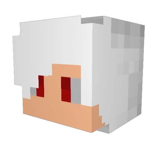 e3Sal Minecraft avatar head, 3D render