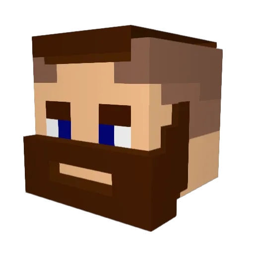 e41k Minecraft avatar head, 3D render
