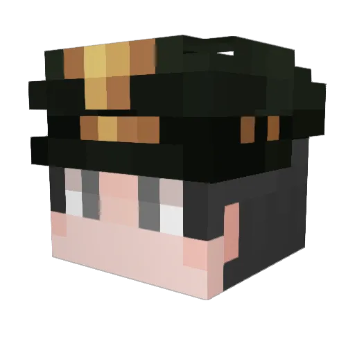 e5xy Minecraft avatar head, 3D render