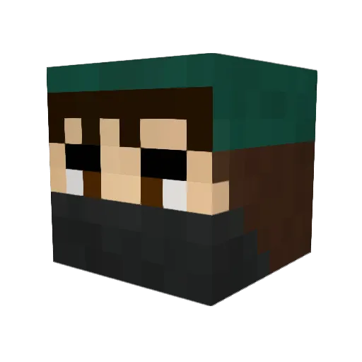 e7719089e Minecraft avatar head, 3D render