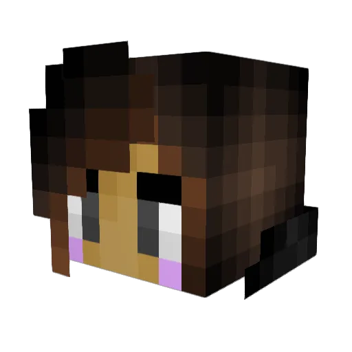 e7iu5tyt Minecraft avatar head, 3D render