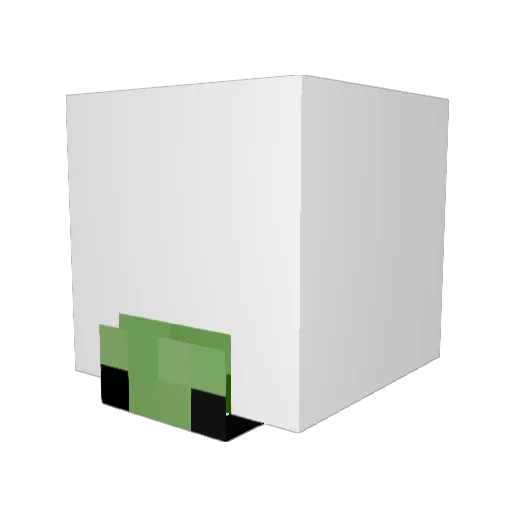 e8j Minecraft avatar head, 3D render