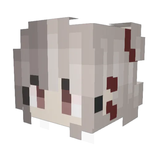 eA0817 Minecraft avatar head, 3D render
