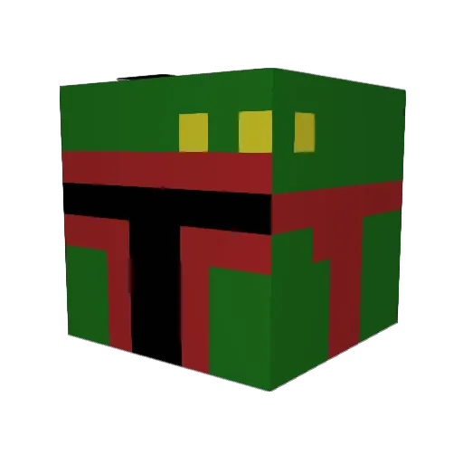eBankerz Minecraft avatar head, 3D render