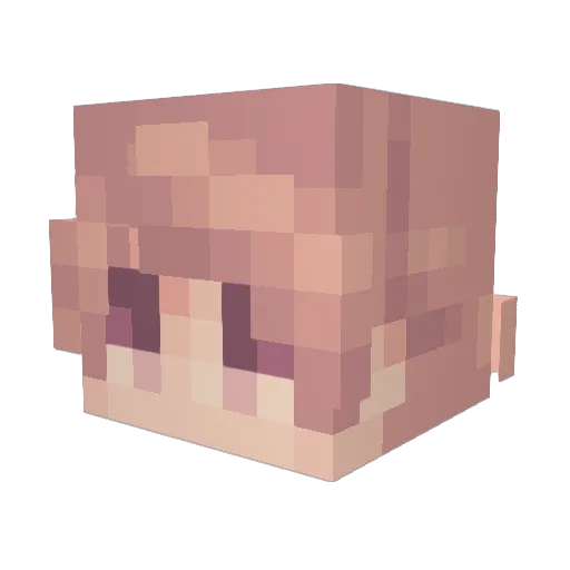 eBoyDomi Minecraft avatar head, 3D render