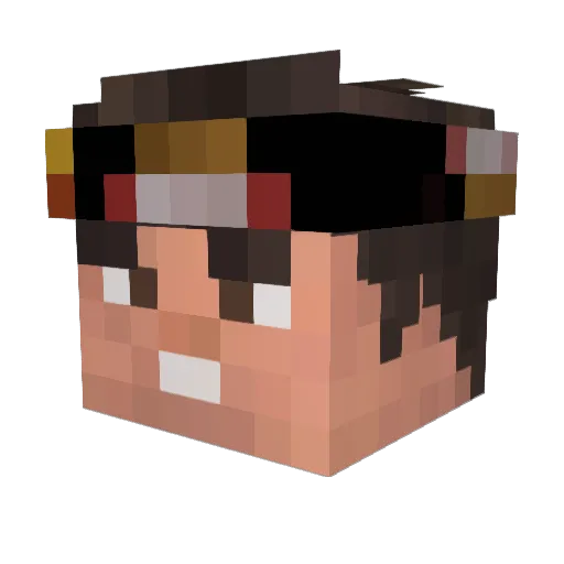 eBoyKarlJacobs Minecraft avatar head, 3D render