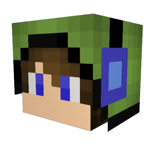 eBoyTDM Minecraft avatar head, 3D render
