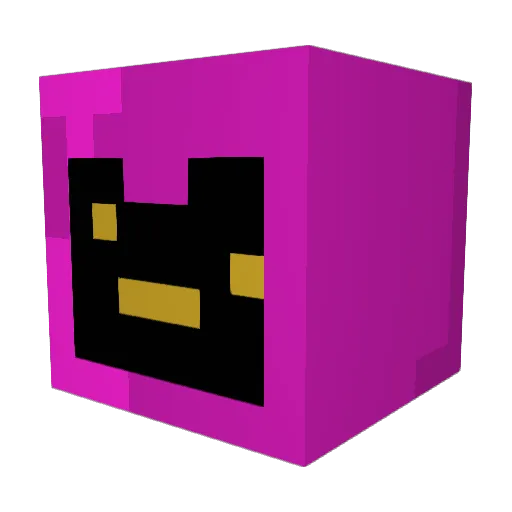 eClown Minecraft avatar head, 3D render