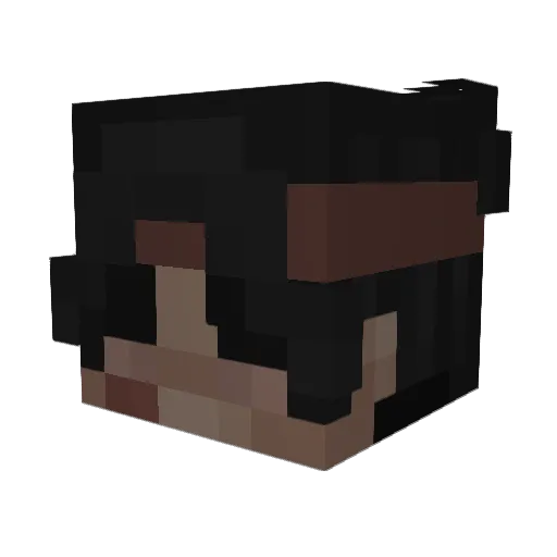 eCyborg Minecraft avatar head, 3D render