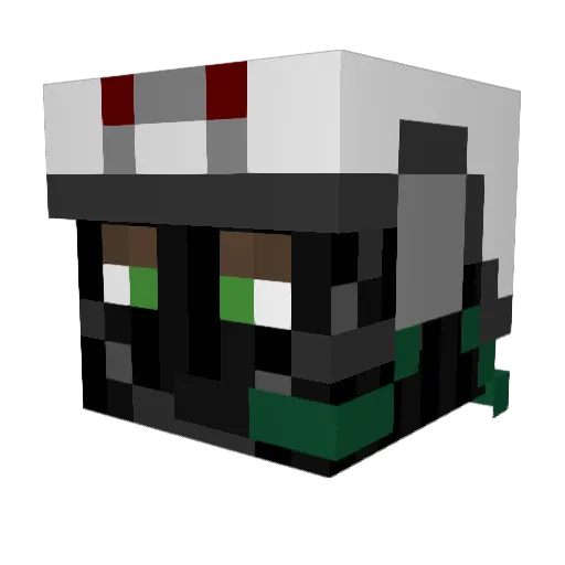 eDEN_100 Minecraft avatar head, 3D render