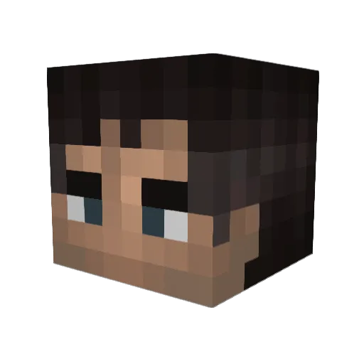 eEgerb Minecraft avatar head, 3D render