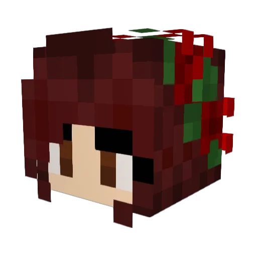 eEkat Minecraft avatar head, 3D render