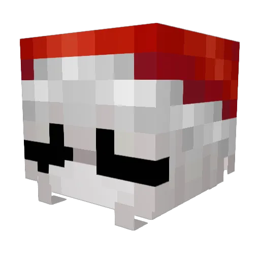 eExtort Minecraft avatar head, 3D render