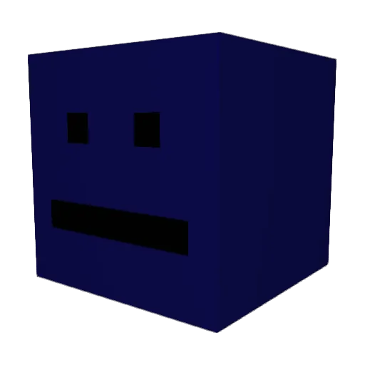 eFlocka Minecraft avatar head, 3D render