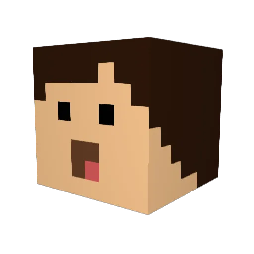 eGGy_XD Minecraft avatar head, 3D render