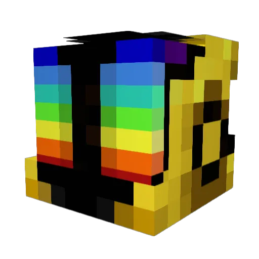 eGO_frantic Minecraft avatar head, 3D render