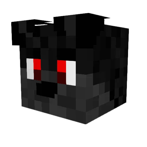 eGirlWolf_ Minecraft avatar head, 3D render