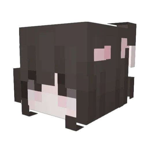 eIlzz Minecraft avatar head, 3D render
