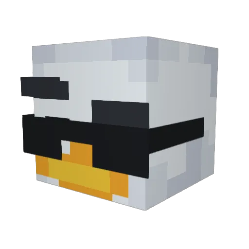 eIturco Minecraft avatar head, 3D render