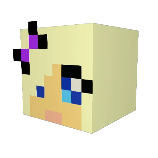 eKeNminecraft Minecraft avatar head, 3D render