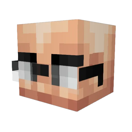 eKlips04 Minecraft avatar head, 3D render