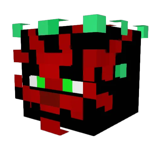 eKoXSuicidal Minecraft avatar head, 3D render