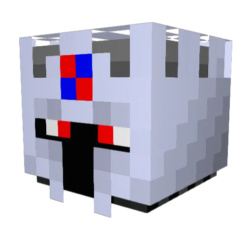 eL6 Minecraft avatar head, 3D render