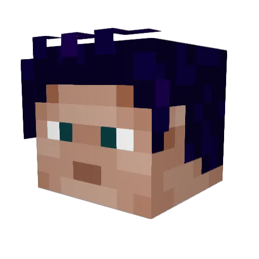 eLSumers Minecraft avatar head, 3D render