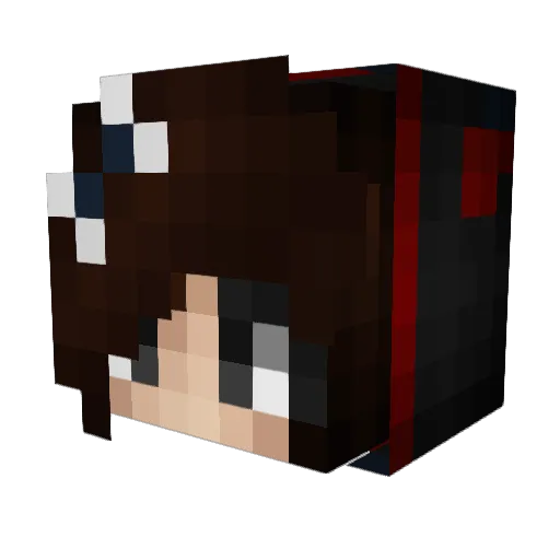 eLitRod_ Minecraft avatar head, 3D render